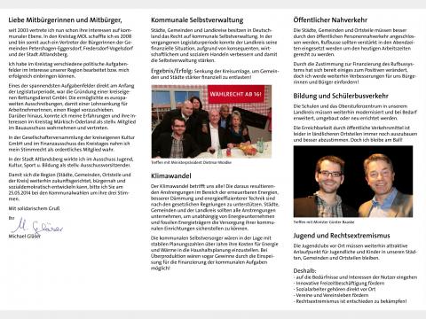 Personenflyer Innenansicht
